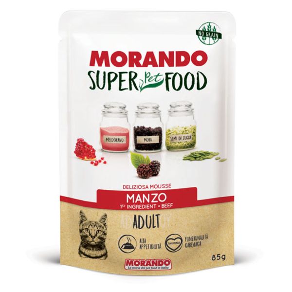 MORANDO MS GATTO ADULT MOUSSE MANZO 85 G