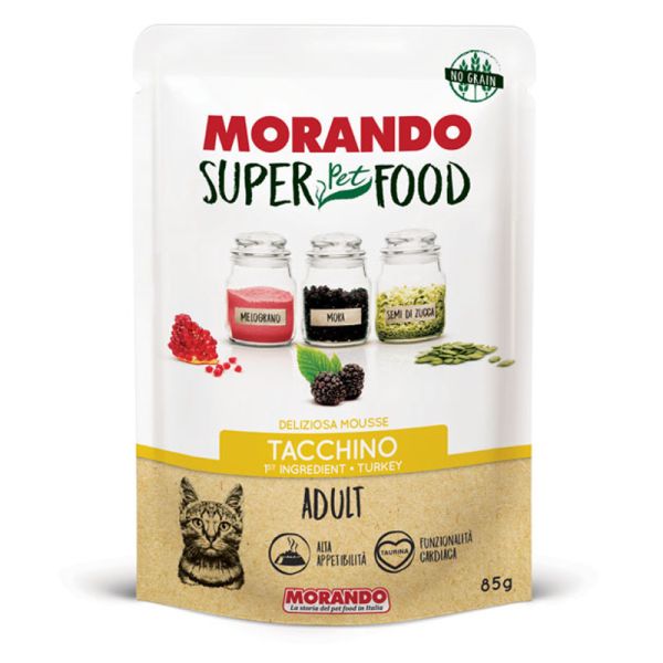 MORANDO MS GATTO ADULT MOUSSE TACCHINO 85 G