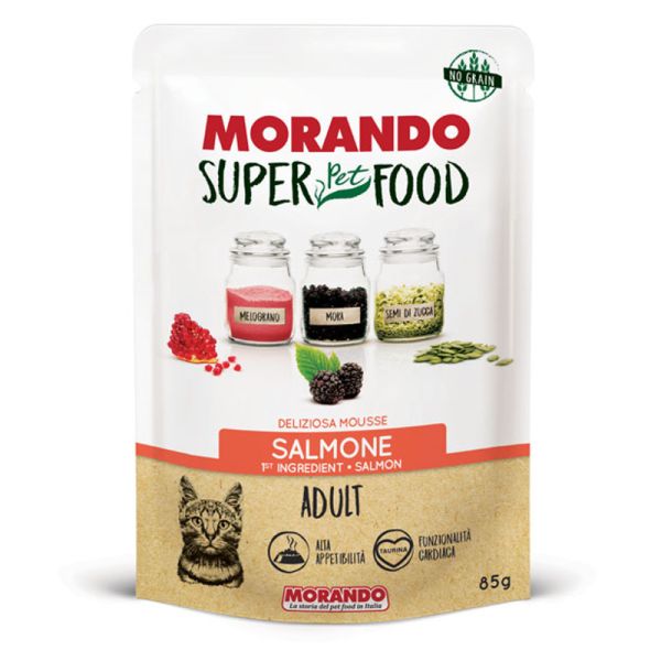 MORANDO MS GATTO ADULT MOUSSE SALMONE 85 G