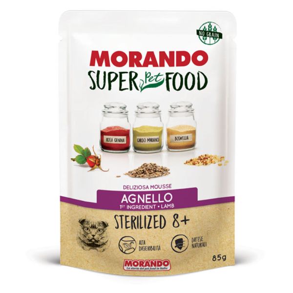 MORANDO MS GATTO STERILIZED 8+ AGNELLO 85 G