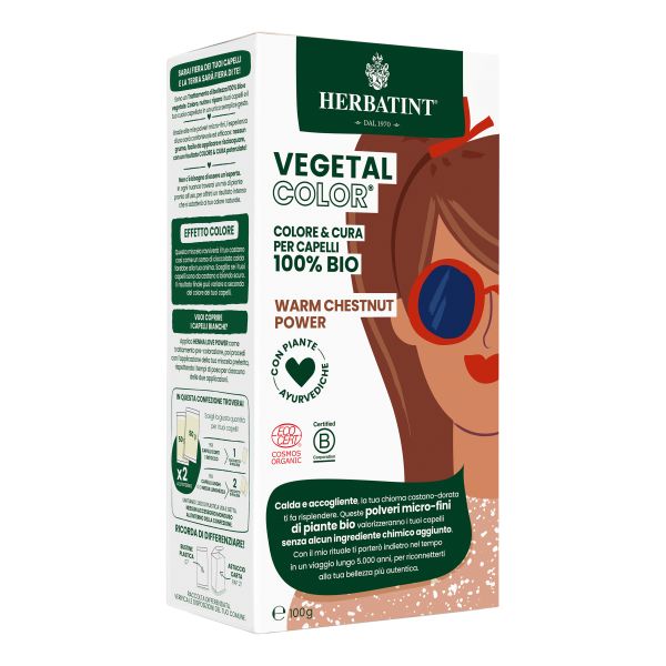 HERBATINT VEGETAL COLOR WARM CHESTNUT POWER 100 G