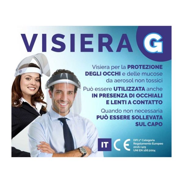 VISIERA G PROTEZIONE OCCHI E MUCOSE DA AEROSOL NON TOSSICI