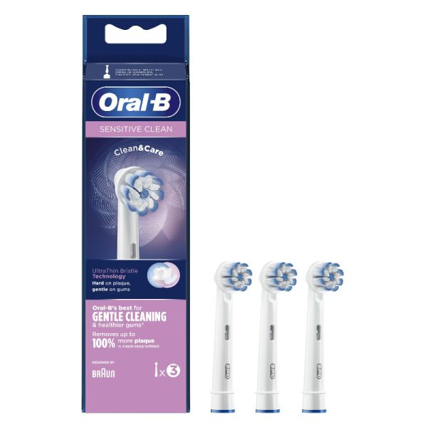 ORAL-B SENSITIVE CLEAN TESTINE DI RICAMBIO 3 PEZZI