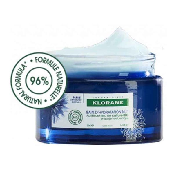 KLORANE CREMA IDRATAZIONE NOTTE FIORDALISO BIO E ACIDO IALURONICO 50ML
