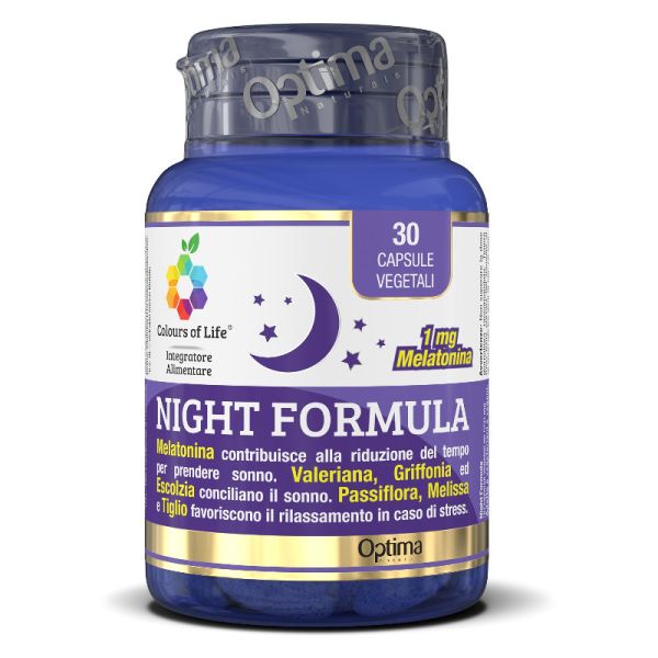 COLOURS OF LIFE NIGHT FORMULA 30 CAPSULE VEGETALI 550 MG