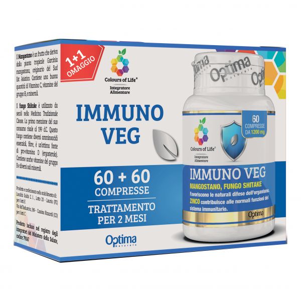 COLOURS OF LIFE IMMUNO VEG DUO PACK 60+60 COMPRESSE 1200 MG