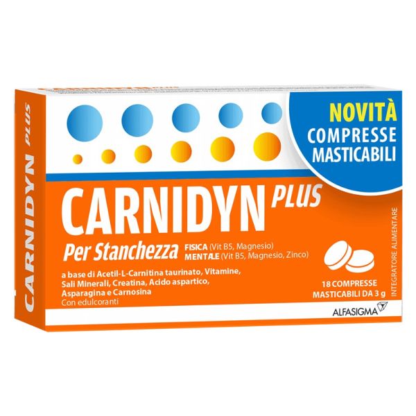 CARNIDYN PLUS 18 COMPRESSE MASTICABILI