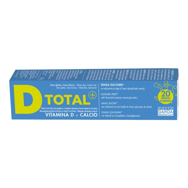 D TOTAL+ VITAMINA D E CALCIO 20 COMPRESSE EFFERVESCENTI