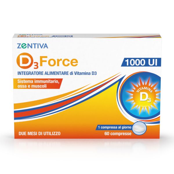 D3 FORCE ZENTIVA 1000UI 60 COMPRESSE