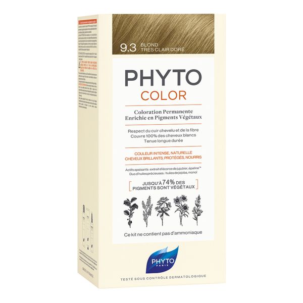PHYTOCOLOR TINTURA BIONDO CHIARISSIMO DORATO COLORE N.9.3