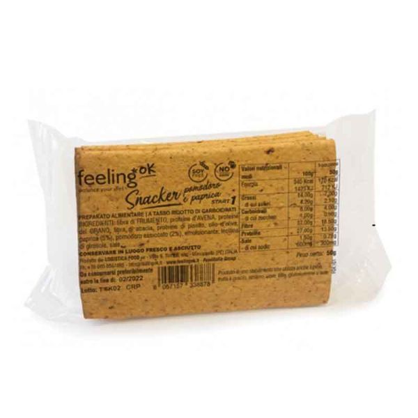 FEELING OK SNACKER POMODORO E PAPRICA START 50 G