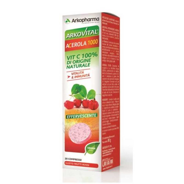 ARKOVITAL ACEROLA 1000 EFFERVESCENTE 20 COMPRESSE