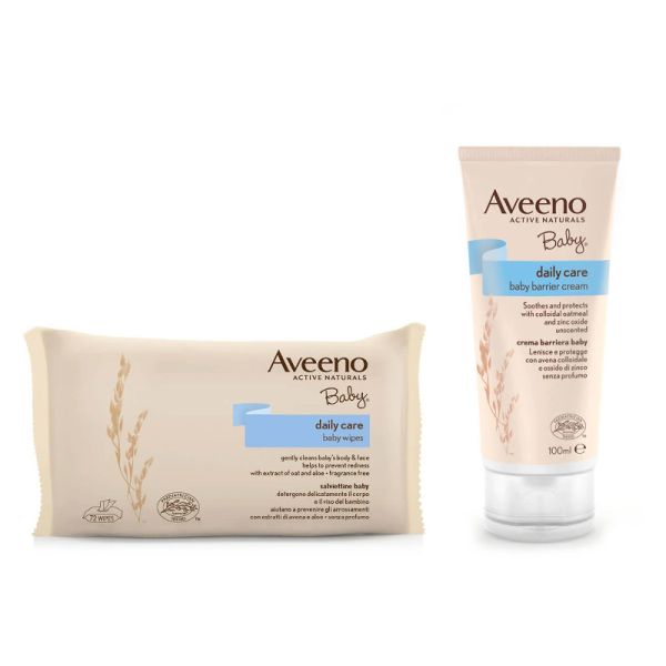AVEENO BABY DAILY CARE CREMA BARRIERA 100ML + SALVIETTINE