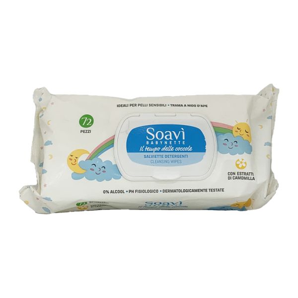SOAVI' SALVIETTE BABYNETTE  72 PEZZI