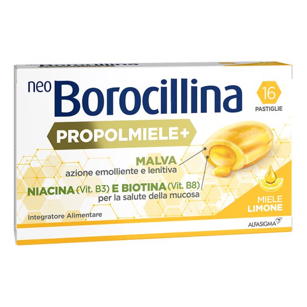 NEOBOROCILLINA PROPOLMIELE+ 16 PASTIGLIE