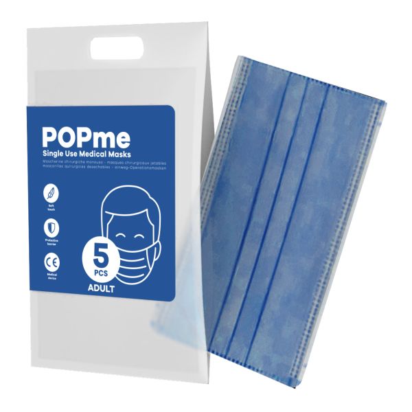 POPME FACE MASK NAVY 5 PEZZI