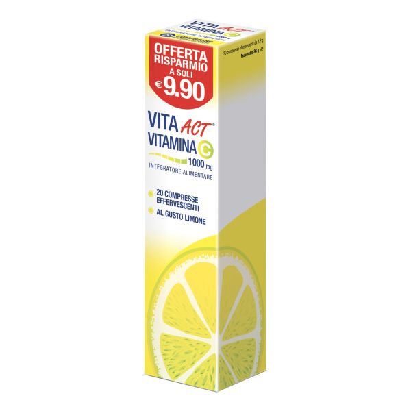 VITA ACT VITAMINA C 1000 20 COMPRESSE EFFERVESCENTI