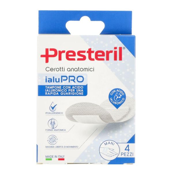 MEDIPRESTERIL IALUPRO MANI 5X7,5 CM 4 PEZZI