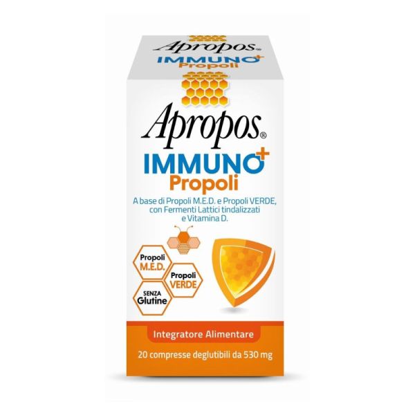 APROPOS IMMUNO+ PROPOLI 20 COMPRESSE DEGLUTIBILI