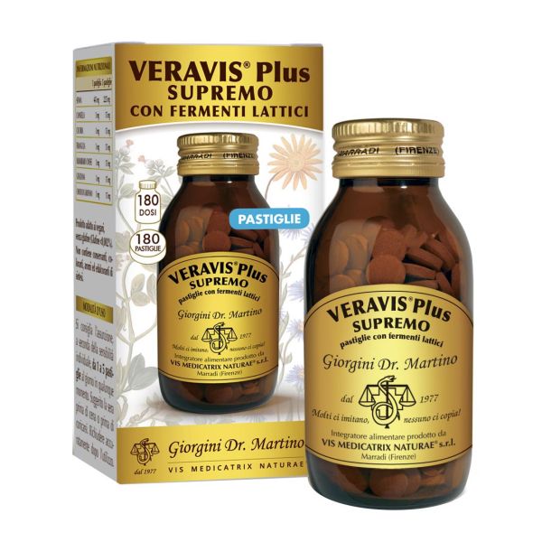 VERAVIS PLUS SUPREMO 180 PASTIGLIE CON FERMENTI LATTICI