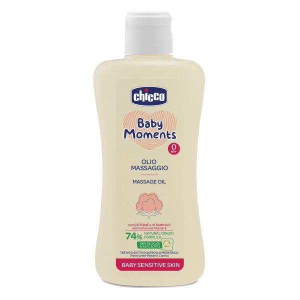 CHICCO BABY MOMENTS OLIO MASSAGGIO SENSITIVE 200ML