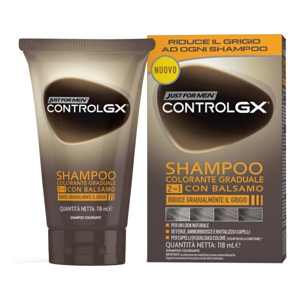 JUST FOR MEN CONTROL GX SHAMPOO COLORANTE GRADUALE 2IN1 150 ML