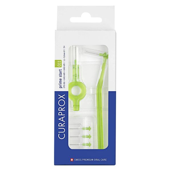 CURAPROX CPS 011 SCOVOLINO PRIME START 011 LIME GREEN 5 PEZZI