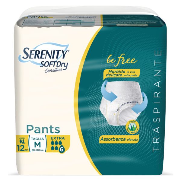 SERENITY PANTS SD SENSITIVE BE FREE EXTRA M 12 PEZZI