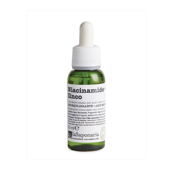 LA SAPONARIA ATTIVO PURO NIACINAMIDE + ZINCO 30 ML
