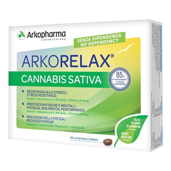 ARKORELAX CANNABIS SATIVA 30 COMPRESSE