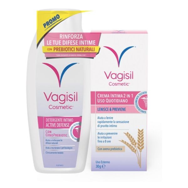 VAGISIL DUO DEFENSE CREMA INTIMA 2 IN 1 30 G+DETERGENTE INTIMO 250 ML