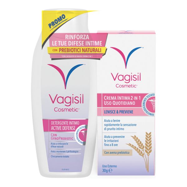 VAGISIL DUO DEFENSE CREMA INTIMA 2 IN 1 30 G+DETERGENTE INTIMO 250 ML