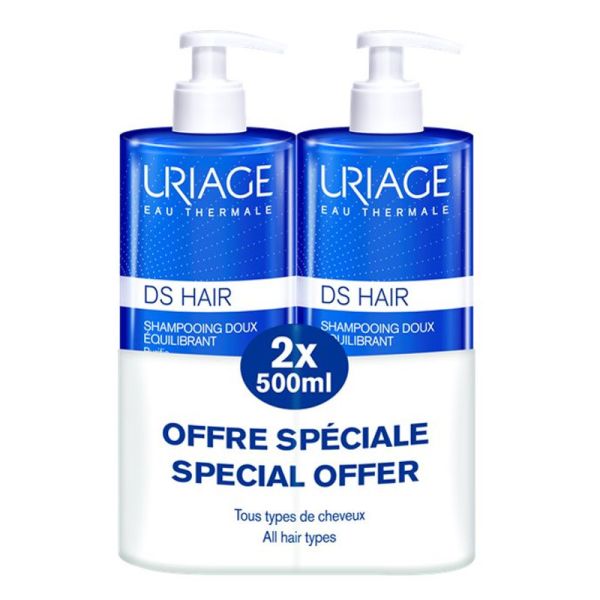 URIAGE DS HAIR SHAMPOO DELICATO RIEQUILIBRANTE 2 X 500 ML PROMO
