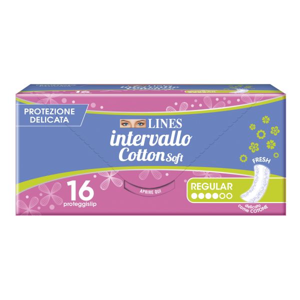 LINES INTERVALLO COTTON SOFT FRESH DISTESI 16 PEZZI