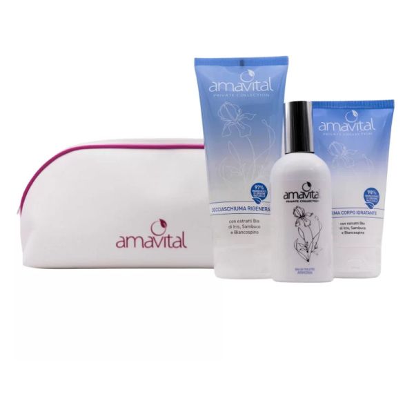 AMAVITAL PRIVATE COLLECTION COFANETTO REGALO ARMONIA DOCCIA + CREMA CORPO + PROFUMO + POCHETTE