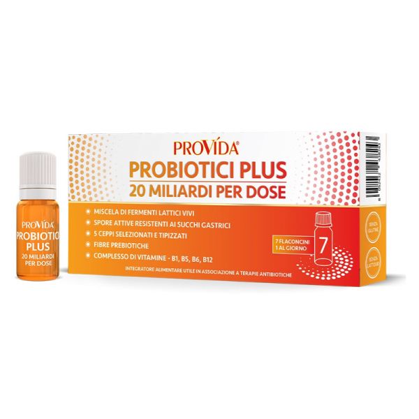 PROVIDA PROBIOTICI PLUS 20 MILIARDI 7 FLACONCINI X 8 ML