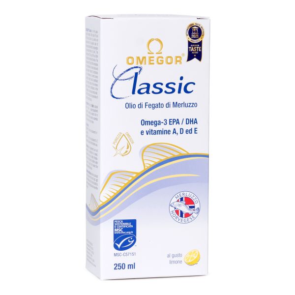 OMEGOR CLASSIC OLIO DI FEGATO DI MERLUZZO 250 ML
