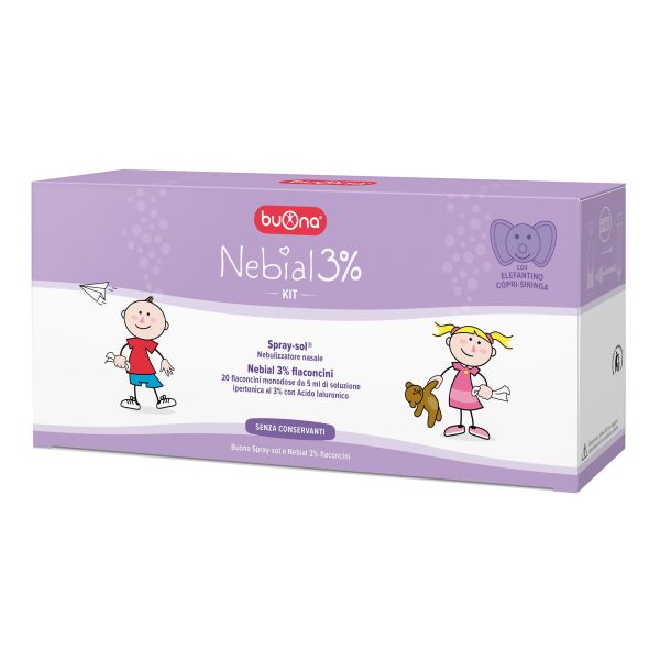 NEBIAL 3% KIT SOLUZIONE IPERTONICA + NEBULIZZATORE