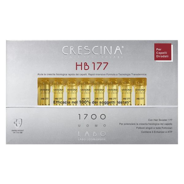 CRESCINA ISOLE FOLLICOLARI HB177 1700 UOMO 20 FIALE 3,5 ML