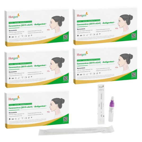 TEST ANTIGENE COVID-19 HOTGEN 5 PEZZI AUTODIAGNOSTICO