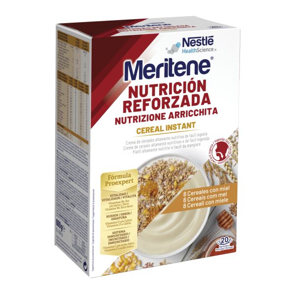MERITENE CEREAL INSTANT 8 CEREALI E MIELE 2 X 300 G