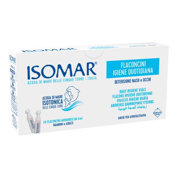 ISOMAR SOLUZIONE ISOTONICA ACQUA MARE IGIENE QUOTIDIANA 20 FL X 5 ML