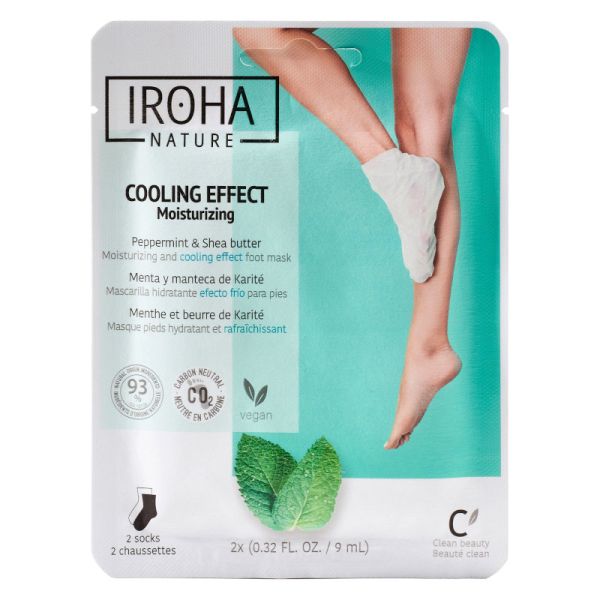 IROHA MASCHERE PIEDI EFFETTO FREDDO ALLA MENTA 2 X 9 ML