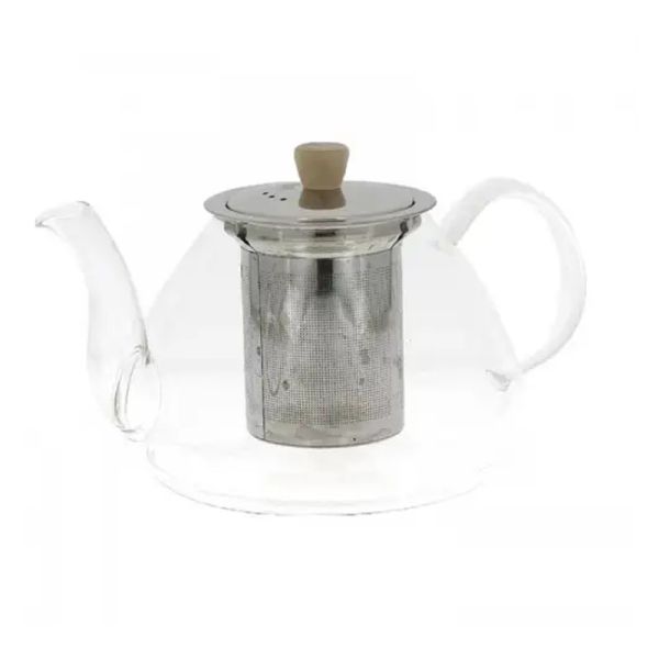NEAVITA TEIERA DI VETRO CON FILTRO IN ACCIAIO MARIGOLD DA 1000 ML