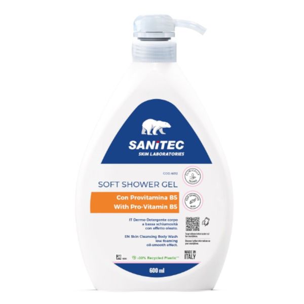 SANITEC SKIN LAB SOFT SHOWER GEL DERMO DETERGENTE CORPO 600 ML