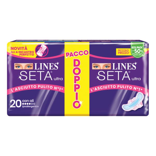 LINES SETA ULTRA ASSORBENTI ALI 20 PEZZI