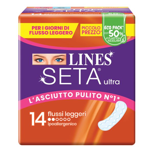 LINES SETA ULTRA ASSORBENTI LEGGERO 14 PEZZI