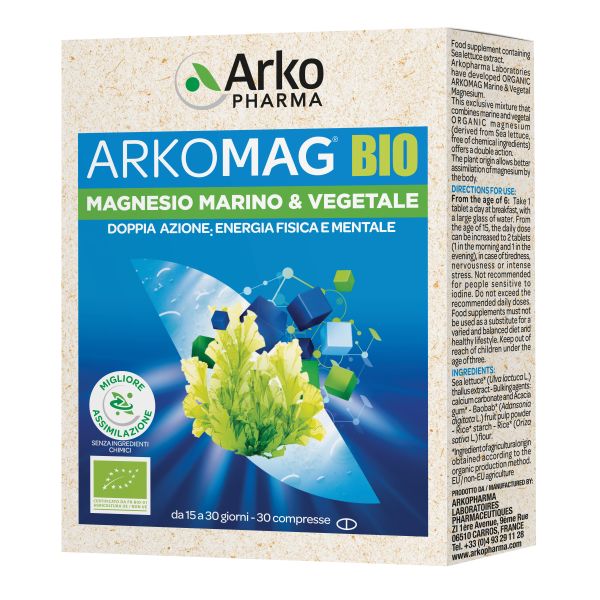 ARKOMAG BIO MAGNESIO MARINO 30 COMPRESSE