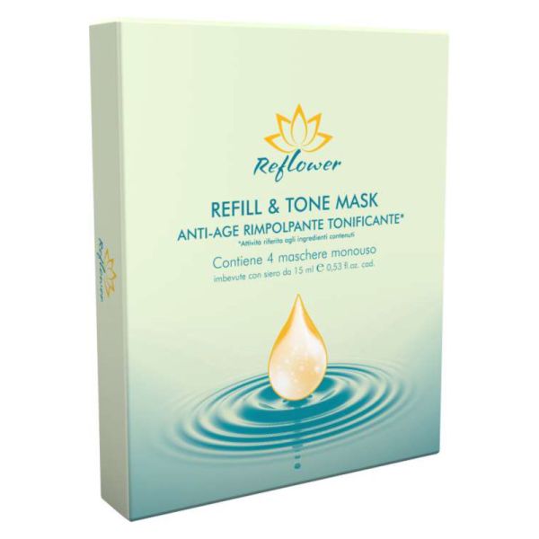 REFLOWER REFILL&TONE MASK 4 PEZZI