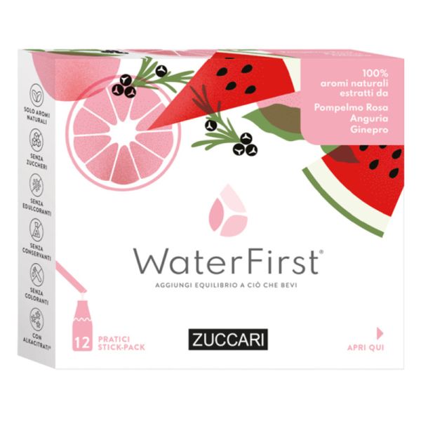 WATER FIRST POMPELMO ROSA-ANGURIA-GINEPRO 12 STICK PACK